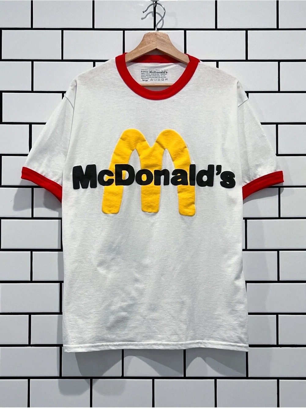 CACTUS PLANT FLEA MARKET X MCDONALDS CACTUS BUDDY UNIFORM TEE WHITE MEDIUM
